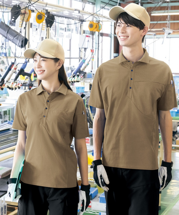 シンプルながら高機能！　ワーク制電ポロシャツ【SS】
